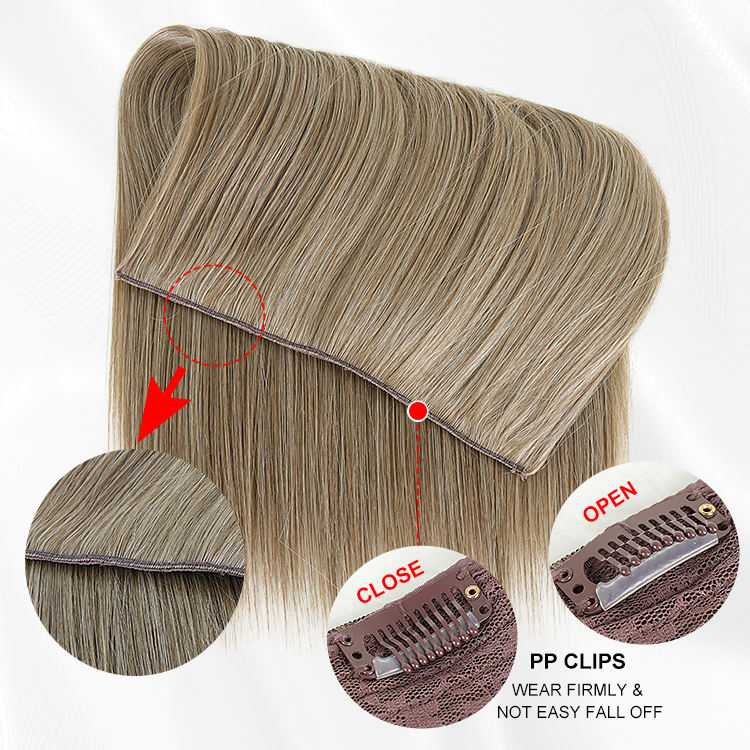 Blonde Thick One Piece Clip in Synthetic Hair Extensions