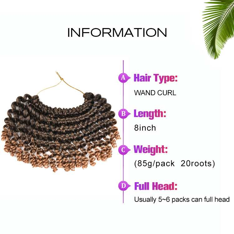 Braid Jumpy Jamaican Bounce Crochet Wand Curl