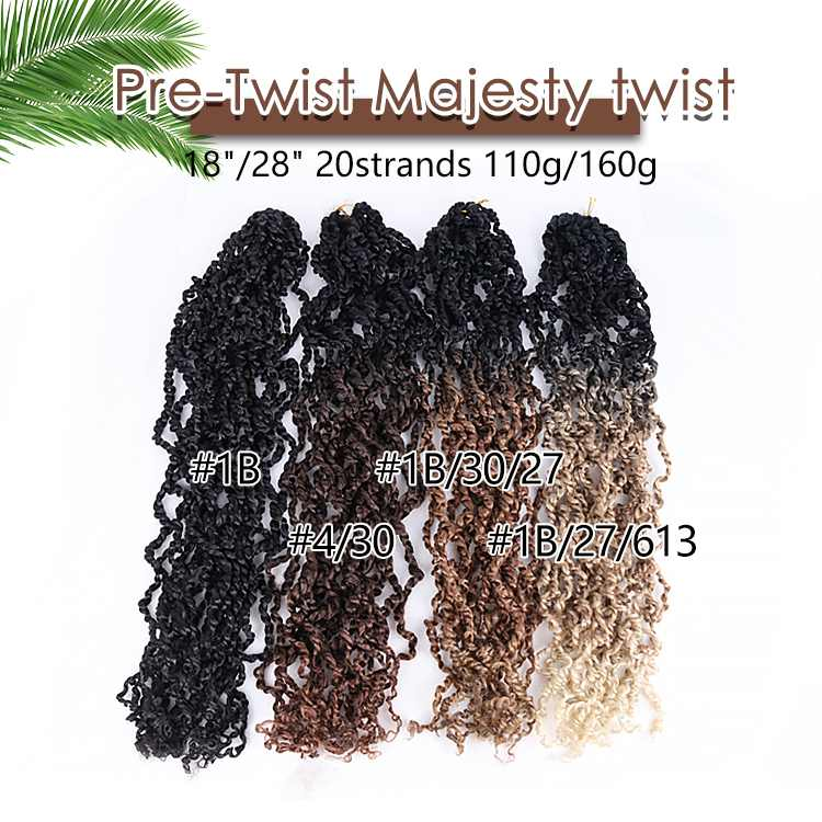 Curly Senegalese Passion Twist Dreadlocks