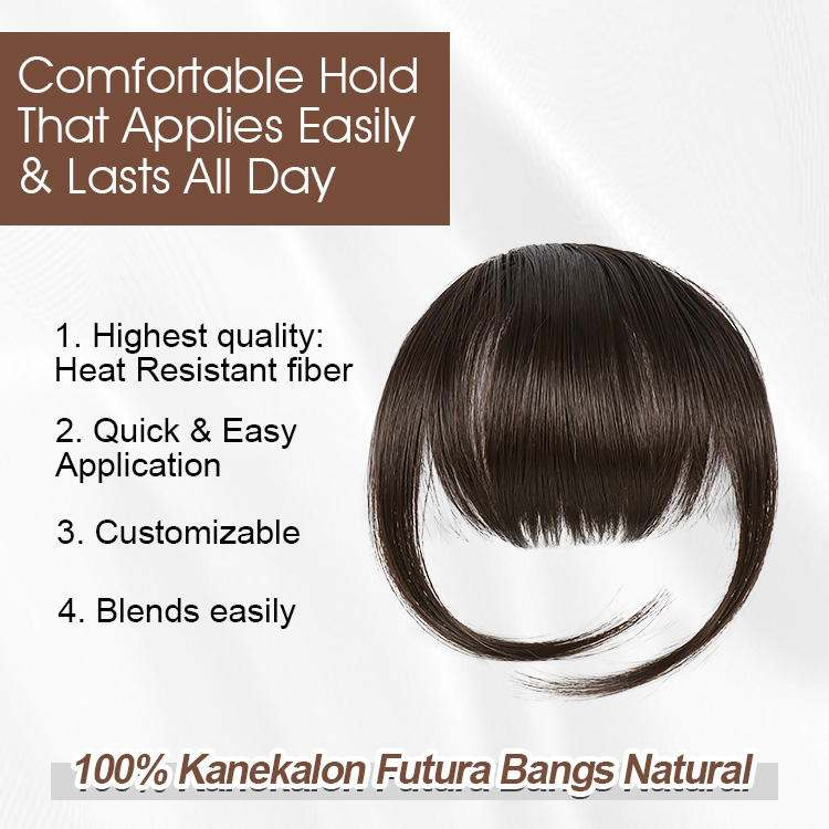 Curly Synthetic Silky Straight Flat