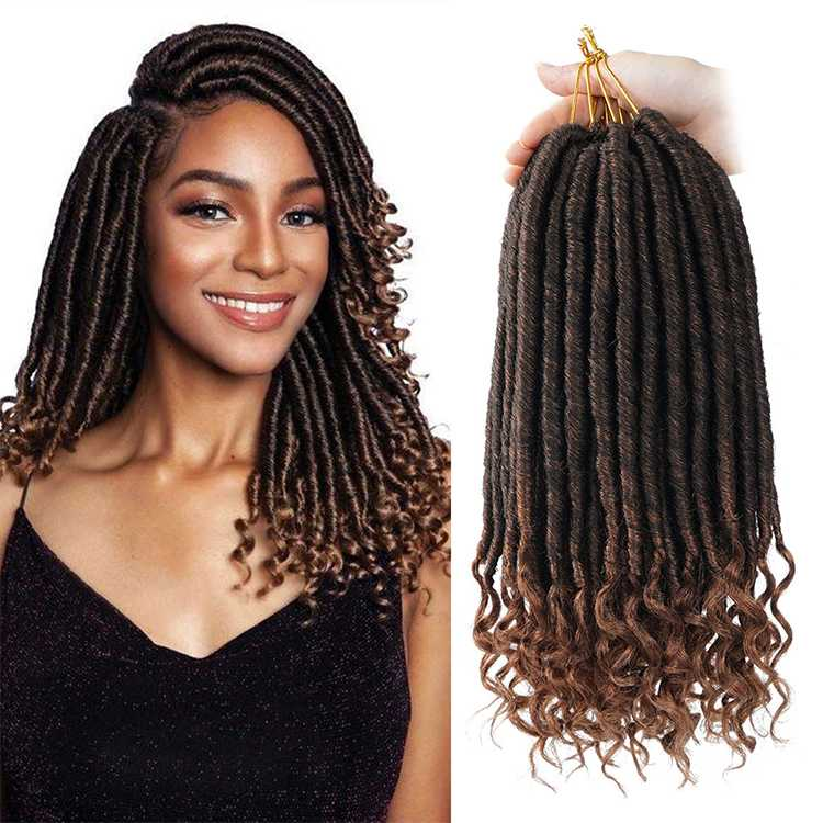 Faux Loc Extensions With Curly Ends