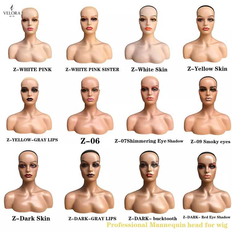 Female Realistic Mannequin Head With Shoulders