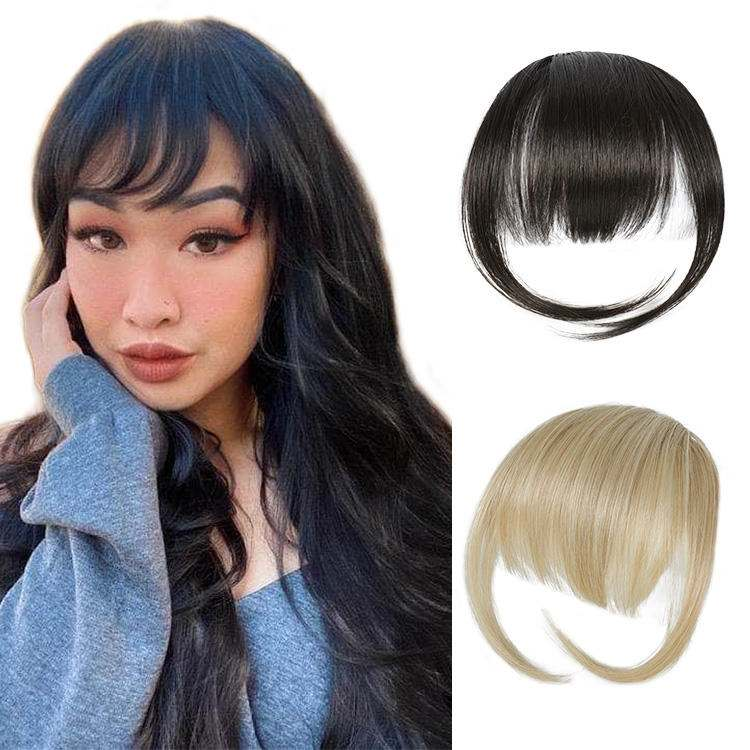 Neat Bangs Fringe Hair Piece with Temple