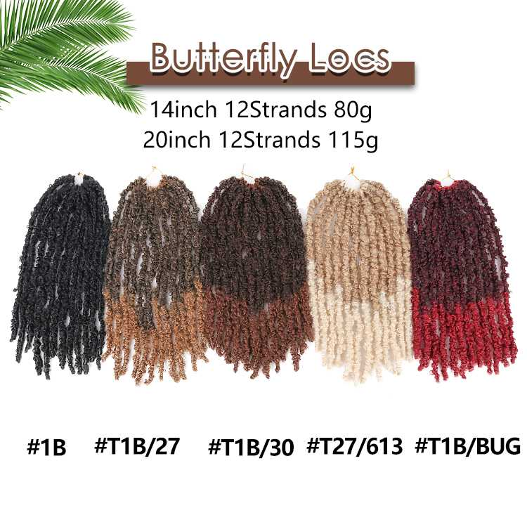 Pre Looped Faux Distressed Butterfly Locs
