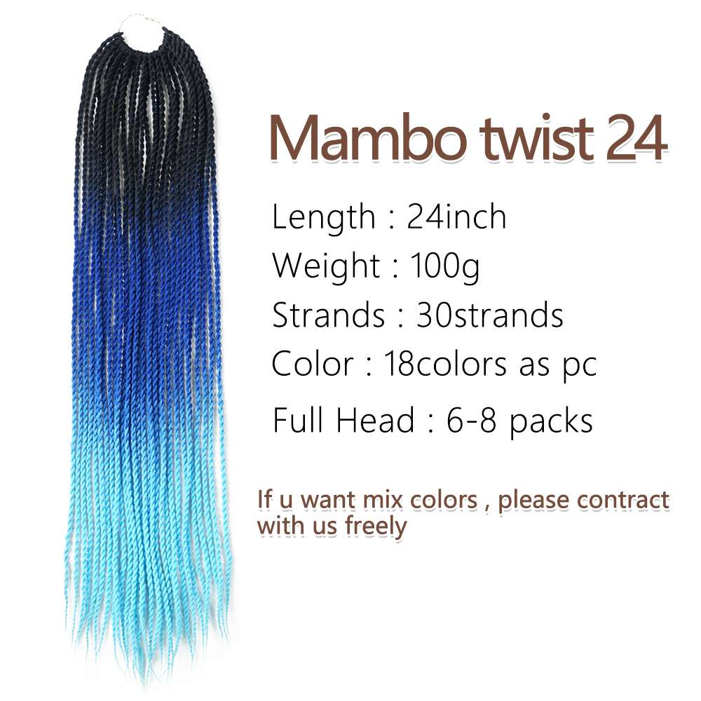 Senegalese Twist Crochet Synthetic wig