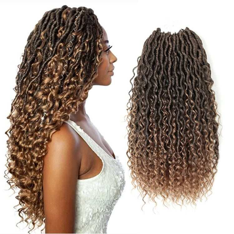 Soft Curly Faux Boho Goddess River Locs