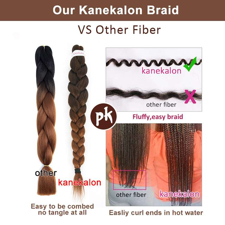 Synthetic Braiding Hair Pre Stretch