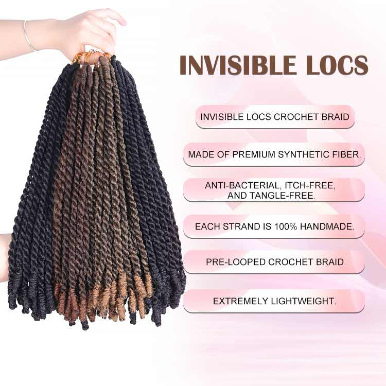 Synthetic Crochet Braiding Hair wig Invisible Locs