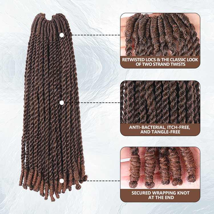 Synthetic Crochet Braiding wig Invisible Locs