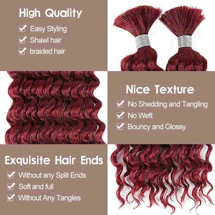 Synthetic Fiber Curly Braiding Hair