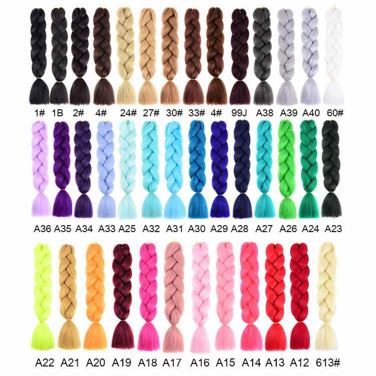 Synthetic Hair Extension Colorful