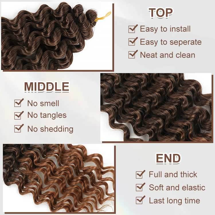 Wave Synthetic Wavy Curly Crochet